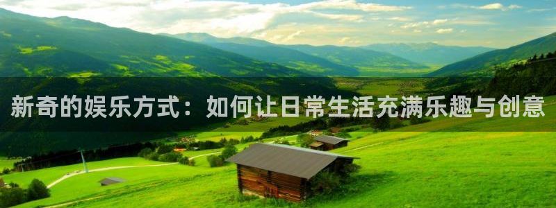焦点娱乐平台管网入口：新奇的娱乐方式：如何让日常生活充满乐趣与创意