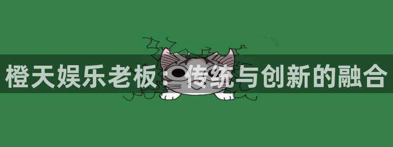 焦点娱乐平台注册入口：橙天娱乐老板：传统与创新的融合